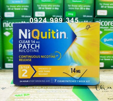 Miếng dán Niquitin Clear Nicotine